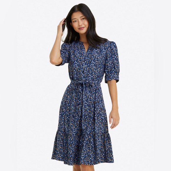 Draper James Dresses & Skirts - Draper James Loretta Shirtdress in Hermitage Ditsy Floral Size Small